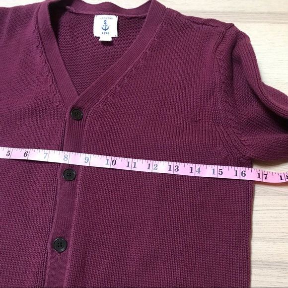 Lands’ End Kids Cardigan- Size M 10-12 - Picture 4 of 8